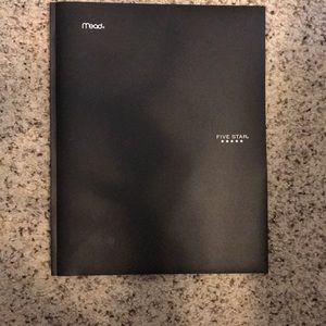 🎉NWOT Five star black folder